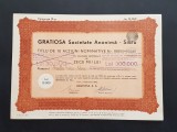 Actiune Sibiu 1943 GRATIOSA , titlu , actiuni