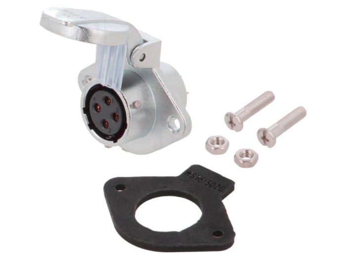 Conector soclu mamă 4 pini IP67