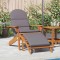 vidaXL Scaun de grădină Adirondack &amp; suport picioare lemn masiv acacia 360034