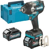 Makita TW007GM201 XGT - Masina de insurubat cu impact cu 2 acumulatori Li-Ion 40 V 4 Ah patrat 1/2 inch 760 Nm M10-M24 valiza speciala