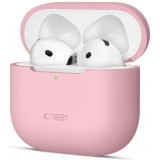 Husa Tech-Protect Silicone pentru Apple AirPods 4, Roz