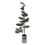 Cumpara ieftin Brad Craciun verde cu leduri 30x35x100 cm