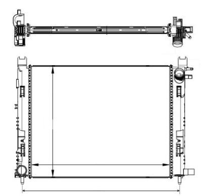 Radiator racire motor Dacia Dokker, Duster, Lodgy, Logan Ii, Logan Mcv Ii, Sandero Ii; Renault Captur, Clio Grandtour Iv, Clio Iv foto