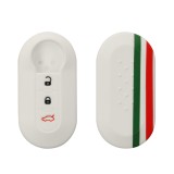 Husa Cheie Auto pentru Fiat / Lanica - 3 Butoane, Silicon, Multicolor, 44440.05, Kwmobile