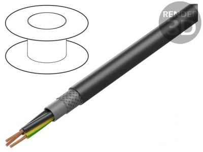 Cablu Ecranat JZ-600 HMH-C 3G2,5mm2 Cupru Cositorit foto