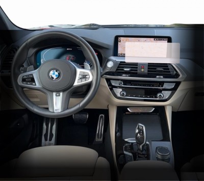 Folie Protectie Navigatie BMW X3 2021-2024, Duragon, protectie Display Navigatie, silicon Transparent, Anti-zgarieturi, kit instalare foto