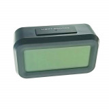 Ceas digital LED, cu alarma, termometru si calendar, amanare alarma, senzor iluminare, baterie 3 x AAA, negru