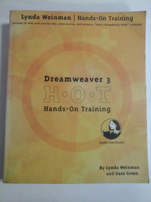 DREAMWEAVER 3 H.O.T HANDS-ON TRAINING - LYNDA WEINMAN AND GARO GREEN foto