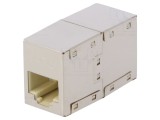 Adaptor cuplă Cat 6 ecranat 8p8c RJ45 x2