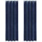 Perdele opace 2 pcs Albastru inchis 140 x 260 cm Catifea
