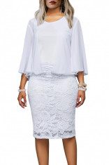 G658-2 Rochie midi cu dantela foto