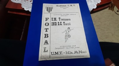 program UM Timisoara - Ind. SC Turzii foto