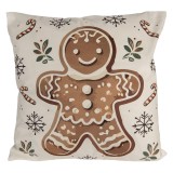 Cumpara ieftin Perna Craciun Turta Dulce textil multicolor 45x45x4 cm