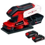 Einhell TC-OS 18/187 Li PXC + Twinpack CB - Slefuitor cu vibratii 187x90 mm + Set 2 acumulatori Li-Ion 18 V 2.5 Ah