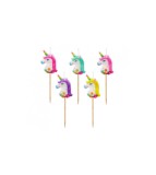 Set 5 lumanari tort, model Unicorn, Godan