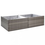 Cumpara ieftin Jardiniera de gradina, gri, 157x80x40 cm, poliratan