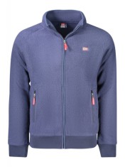 Jacheta barbati, cu 2 buzunare exteriore, fara gluga, logo, bleumarin, M