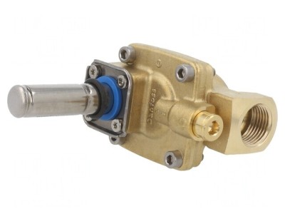 Ventil electromagnetic G 1/2 alamă 2/2 NO NBR foto