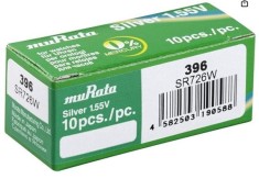 Set 10 baterii de ceas Murata 396 SR726SW AG2 1.55V