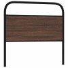 Gossi tablie de pat, stejar maro, 90 cm, lemn prelucrat si otel