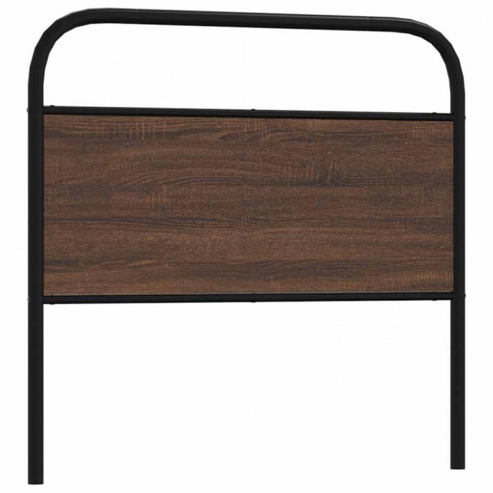 Gossi tablie de pat, stejar maro, 90 cm, lemn prelucrat si otel