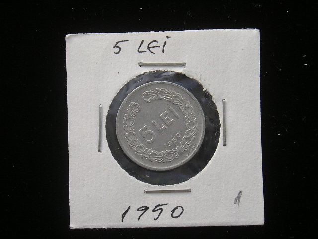 M1 C10 - Moneda foarte veche 107 - Romania - 5 lei 1950