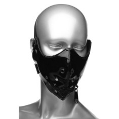 Masca Master Series "Lektor Zipper Mouth Muzzle" - Negru##