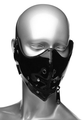 Masca Master Series &amp;quot;Lektor Zipper Mouth Muzzle&amp;quot; - Negru## foto