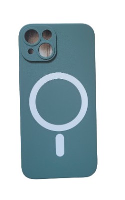 Huse silicon cu incarcare wireless MagSafe compatibila cu Iphone 14 Verde foto