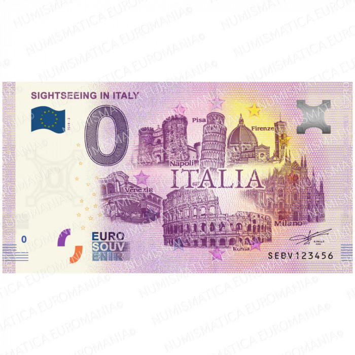 !!! 0 EURO SOUVENIR - ITALIA , SIGHTSEEING IN ITALY - 2019.2 - UNC