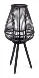 Cumpara ieftin Set 2 felinare bambus negru 34x78 cm