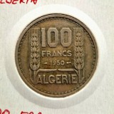 Algeria 100 Francs 1950 moneda nichel km # 93 Marianne