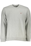 Cumpara ieftin Napapijri Bluza Balis CREW barbati, cu mini logo brodat, Regular fit, Gri, 3XL