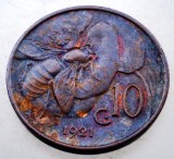 2.196 ITALIA VITTORIO EMANUELE III 10 CENTESIMI 1921 R, Europa, Bronz