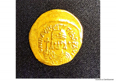 Marcus Tiberius 582-602 , Solidus , Constantinopol foto