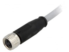 Conector M8 Femeie 3 PIN cu Cablu 1m PVC