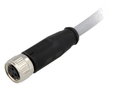 Conector M8 Femeie 3-Pin cu Cablu 1,5m PVC foto