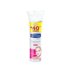 Dischete Ovale Demachiante SEPTONA, Bumbac Natural, 120 Buc/Set, Pachet Promo 80+40 Gratis, Dischete Demachiante Septona, Discheta Demachianta Septona foto