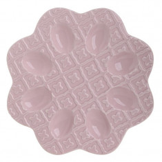 Platou Pink din ceramica pentru oua 27.5 cm foto