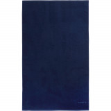 Prosop de plajă 145 x 85 cm Albastru &icirc;nchis, OLAIAN