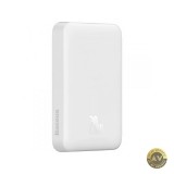 Baterie Externa Wireless Baseus Magnetic Mini 10000mAh 20W PD + FQI 1 x QI - 1 x USB-C Alba PPCX07002