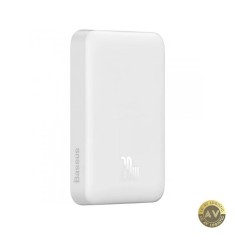 Baterie Externa Wireless Baseus Magnetic Mini 10000mAh 20W PD + FQI 1 x QI - 1 x USB-C Alba PPCX07002