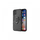 Husa iPhone 12 Pro Max Lemontti Ring Armor Kickstand Negru