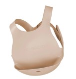 Baveta flexi bib minikoioi, 100% premium silicone &ndash; bubble beige