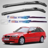 Cumpara ieftin Ștergătoare BMW Seria 3 E46 Touring (1999&ndash;2005) Hibrid | Set Față &ndash; TeamCar&reg;