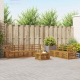 vidaXL Seturi de canapele 8 pcs natural Lemn Solid de Acacia 3374504