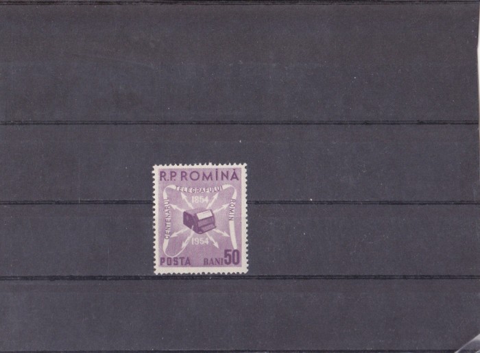 M1 TX8 8 - 1954 - Centenarul telegrafului roman