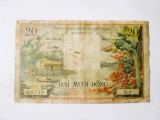 Rară! Vietnam/Vietnamul de Sud 20 Dong 1956,bancnota din imagini la cel mai mic preț