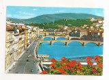 FA113 -Carte Postala- ITALIA - Firenze. view of the Bridges, necirculata
