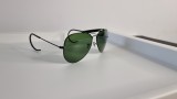 Ochelari de soare Aviator cu arc - Ochelari Pilot Verzi, Unisex, Protectie UV 100%